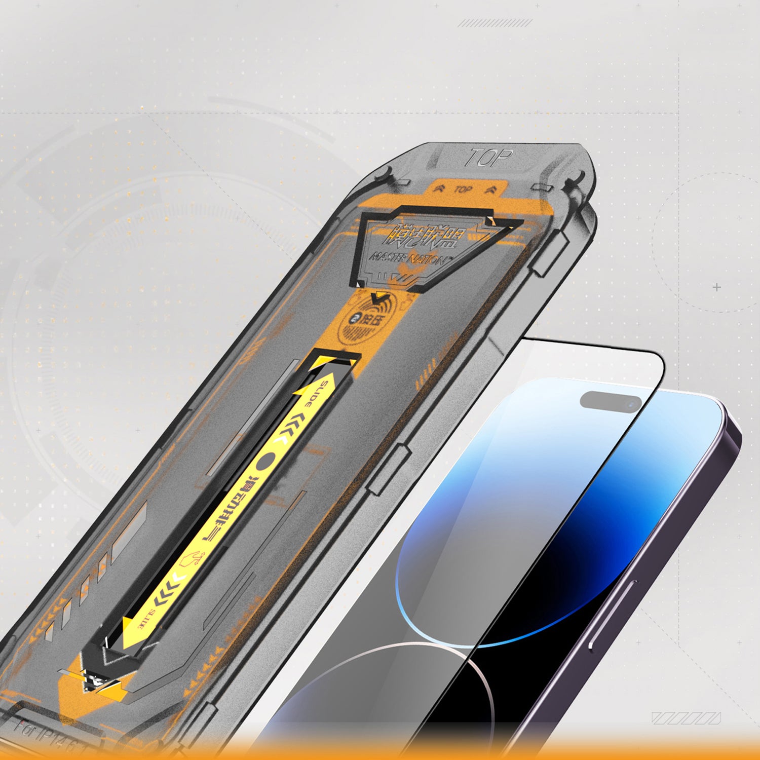 TGVI'S For iPhone 14 Pro Max HD Clear High Aluminum-Silicon Glass Front Screen Film with Back Protector TGVI'S For iPhone 14 Pro Max HD Clear High Aluminum-Silicon Glass Front Screen Film with Back Protector